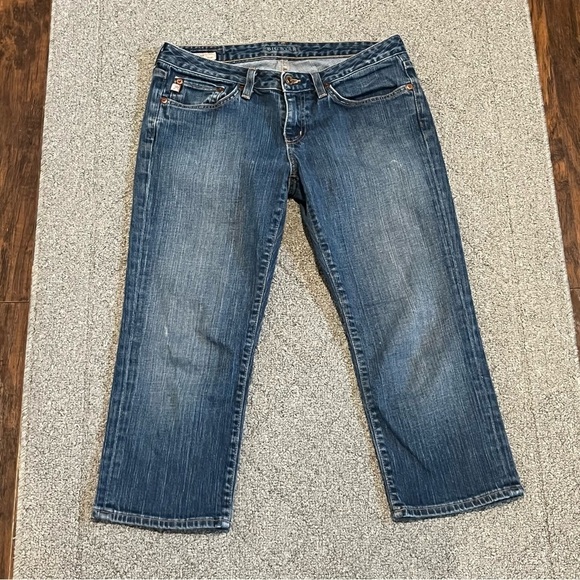 Big Star Jeans Womens 28 Blue Evan Skinny Capri Denim Cropped USA Stretch - Picture 1 of 12